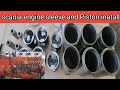 Scania engine sleeve and Piston inatall/cylinder sleeve installation/auto solutions with tahir719
