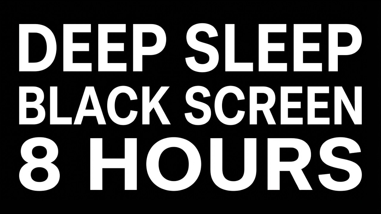 Deep Sleep Music for Insomnia Relief | Black Screen | 8 Hours