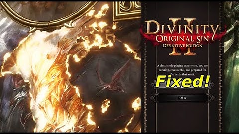 Linux Divinity Original Sin 2 Fix