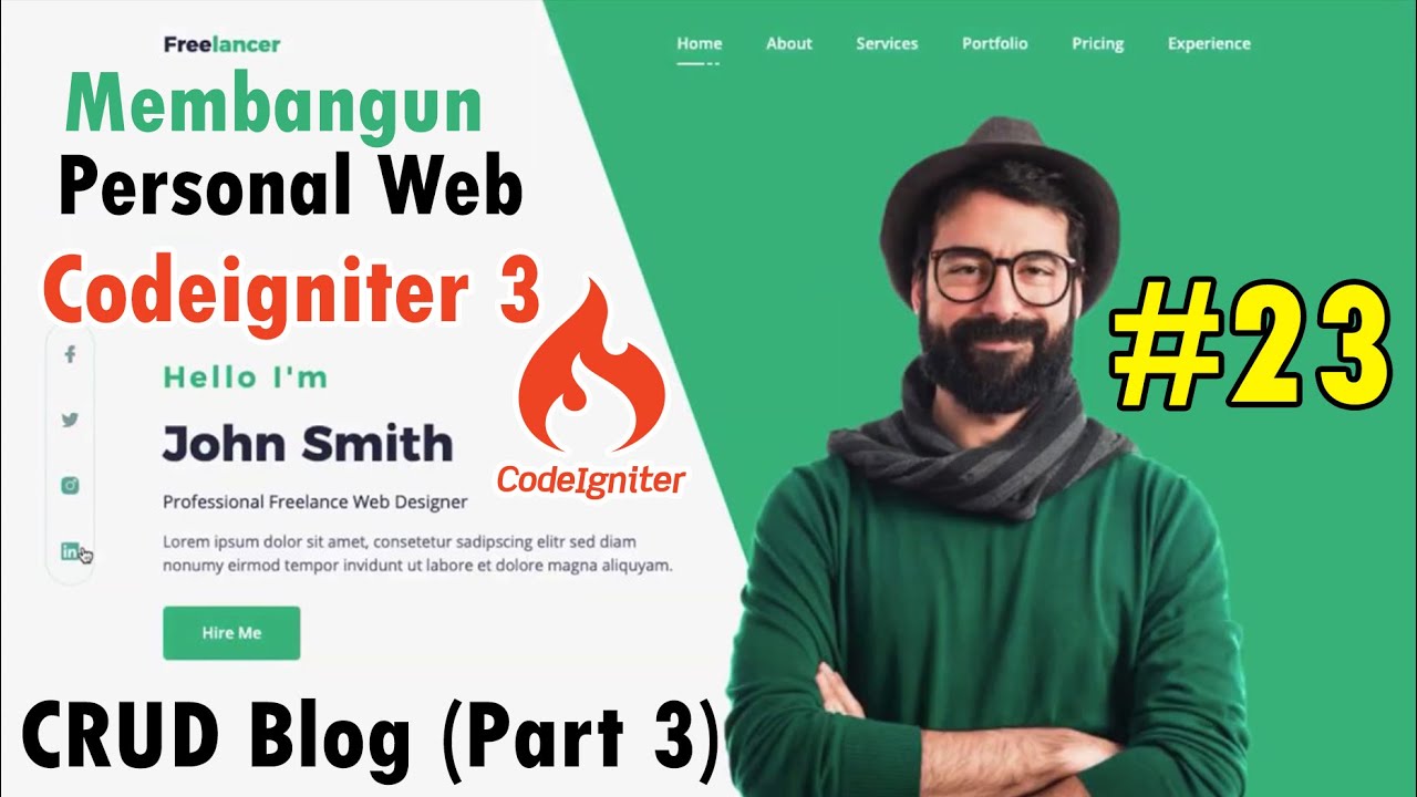 23 Personal Web Codeigniter 3 - CRUD Blog (Part 3) - YouTube