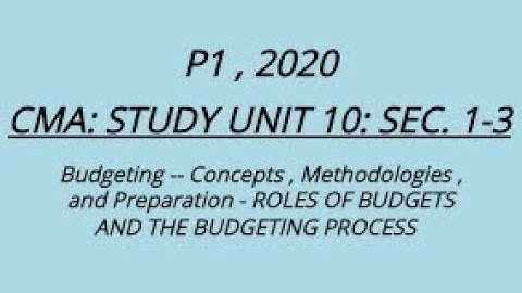 CMA: Unit 10: Sec. 1-3 2020