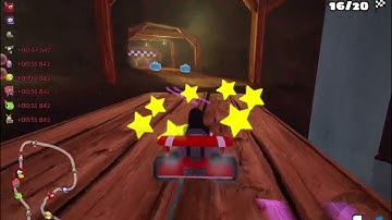 SuperTuxKart - Old Mine, 20 laps