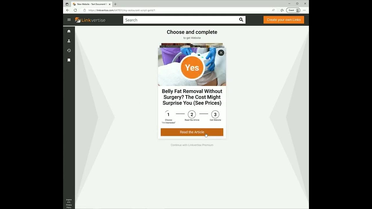 How to get script in linkvertise youtube