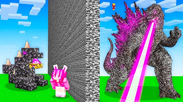 Ik heb valsgespeeld met GODZILLA in Minecraft Build Battle!