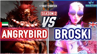 SF6 🔥 Angrybird (Akuma) vs Broski (A.K.I) 🔥 SF6 High Level Gameplay