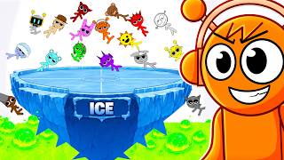 Sprunki Ice Stickman Platform Battle..