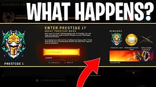 ENTERING PRESTIGE 1.. - What Happens When You Prestige? (Black Ops 4 Prestige Rewards )