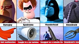 Every Character Death Reason in The Incredibles