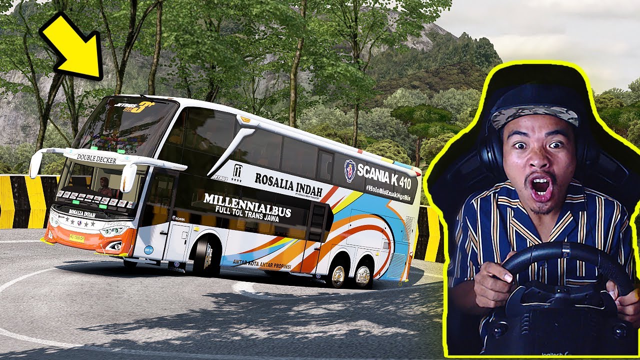 KETIKA BUS TINGKAT ROSALIA NANJAK SITINJAU LAUIK -ETS2