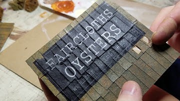 How to apply paper signs to your model railroad structures