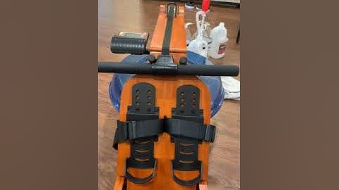 RUNOW Wood Water Rowing Machine, Wooden Indoor Rower Water Resistance for Home Use with LCD Monitor