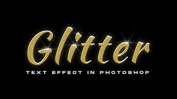 Photoshop Tutorial: Golden Glitter Text Effect in Photoshop
