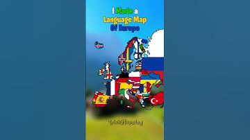 I Made a Language Map Of Europe #shorts