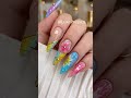 3D Tropical Hibiscus Summer Stiletto Nails 🌺✨  #nails #simplenails #nailart