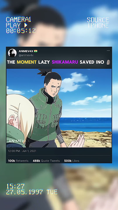 THE MOMENT LAZY SHIKAMARU SAVED INO 🗿