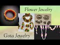 Flower and gota jewelry shahina creations