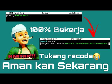 Cara Mengaman kan code python dengan Marshal