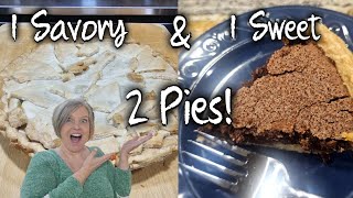 Easiest Chicken Pot Pie & Chocolate Chess Pie