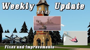 Stormworks Weekly Update: 9/1/23 Fixes and Improvements #stormworks #gaming