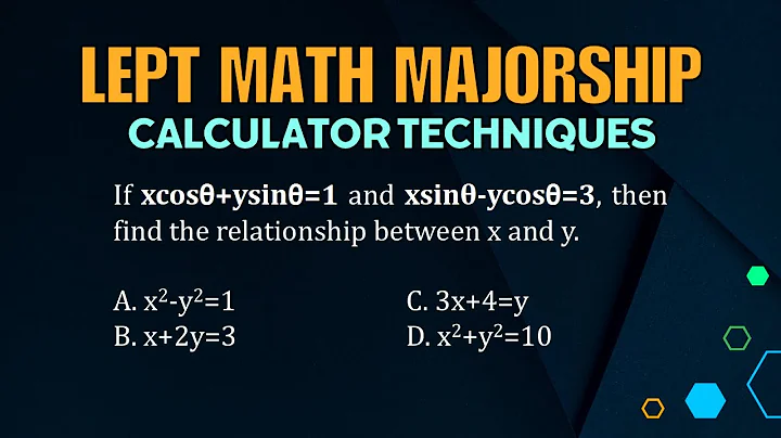 LEPT MATH MAJORSHIP REVIEWER | CALCULATOR TECHNIQUES | FINDING THE RELATIONSHIP BETWEEN X AND Y