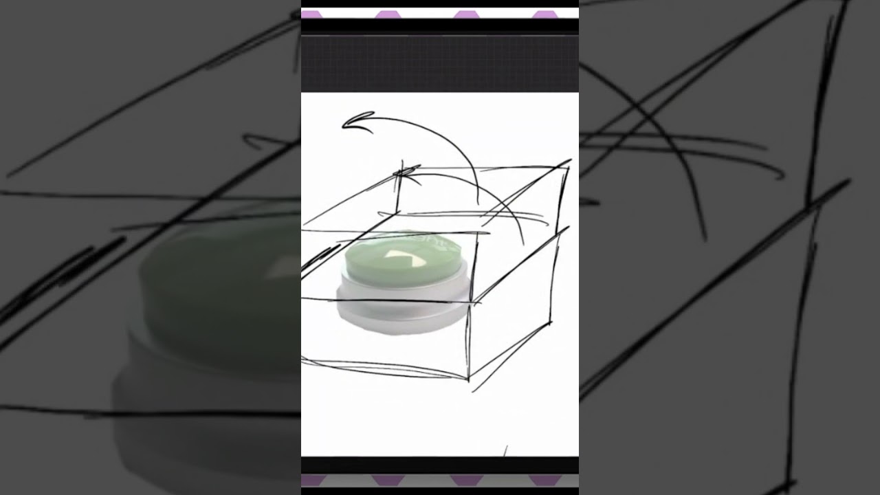 How to Sketch Packaging Concepts: From Pencil to iPad! #shorts