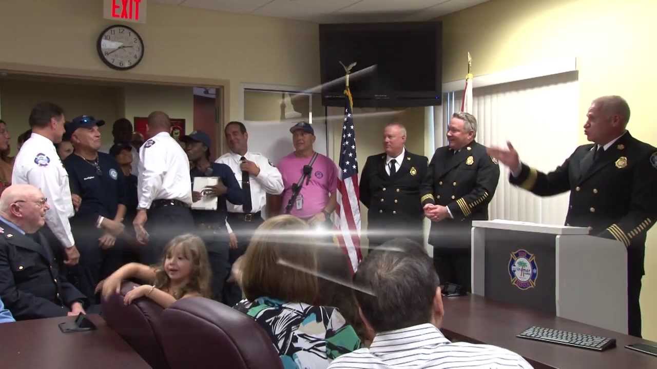 Fire Rescue Promotion Ceremony in Miramar - YouTube