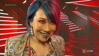 Asuka (Kana) Scares Carmella with Face Paint in Her Mouth on Raw (Jan. 30, 2023)