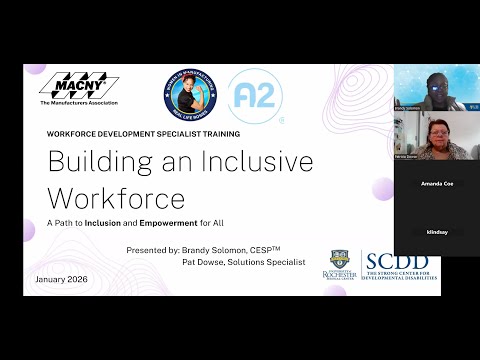 Building Inclusive Workforce (Part 1)-Workforce Development Specialist Training