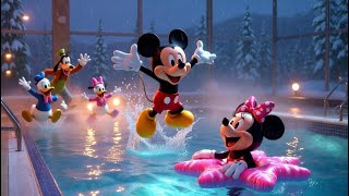 Mickey & Minnie Winter Pool Splash Adventure ❄️💦 | Funny Swimming Fun Episode 6 #mickeymouse