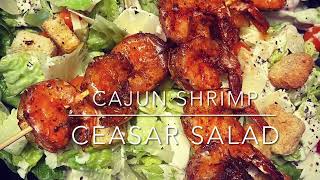 HOW TO MAKE CAJUN SHRIMP CAESAR SALAD | QUICK & EASY