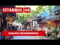 Istanbul Karaköy | Walking Tour Around The Best Cafes 8July2021 |4k UHD 60fps