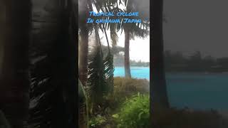 Tropical Cyclone in Okinawa, Japan.  #Japan #typhoon #walking #okinawa #asia #resort