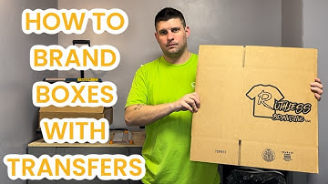 How To Brand Boxes With Screen Printed Heat Transfers And A Heat Press