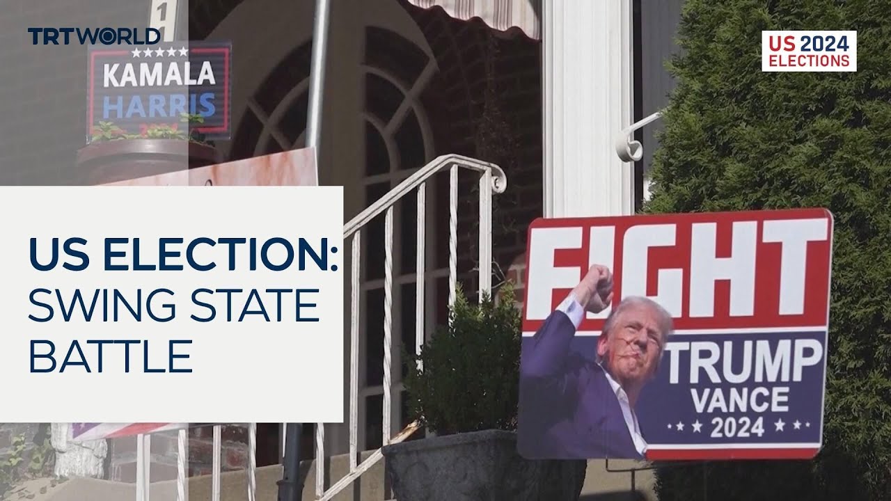 Trump and Harris vie for swing states before the US Election - YouTube