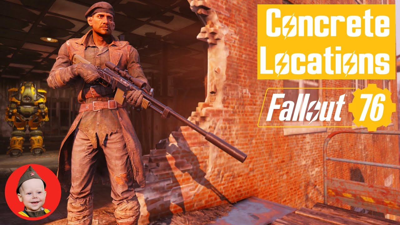 Fallout 76 Concrete Locations Where to find Concrete/Cement Bags
