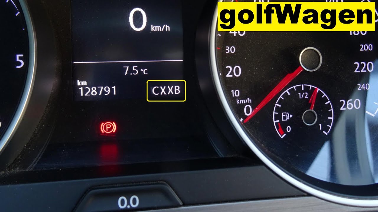VW/Audi check engine code on Instrument cluster - YouTube