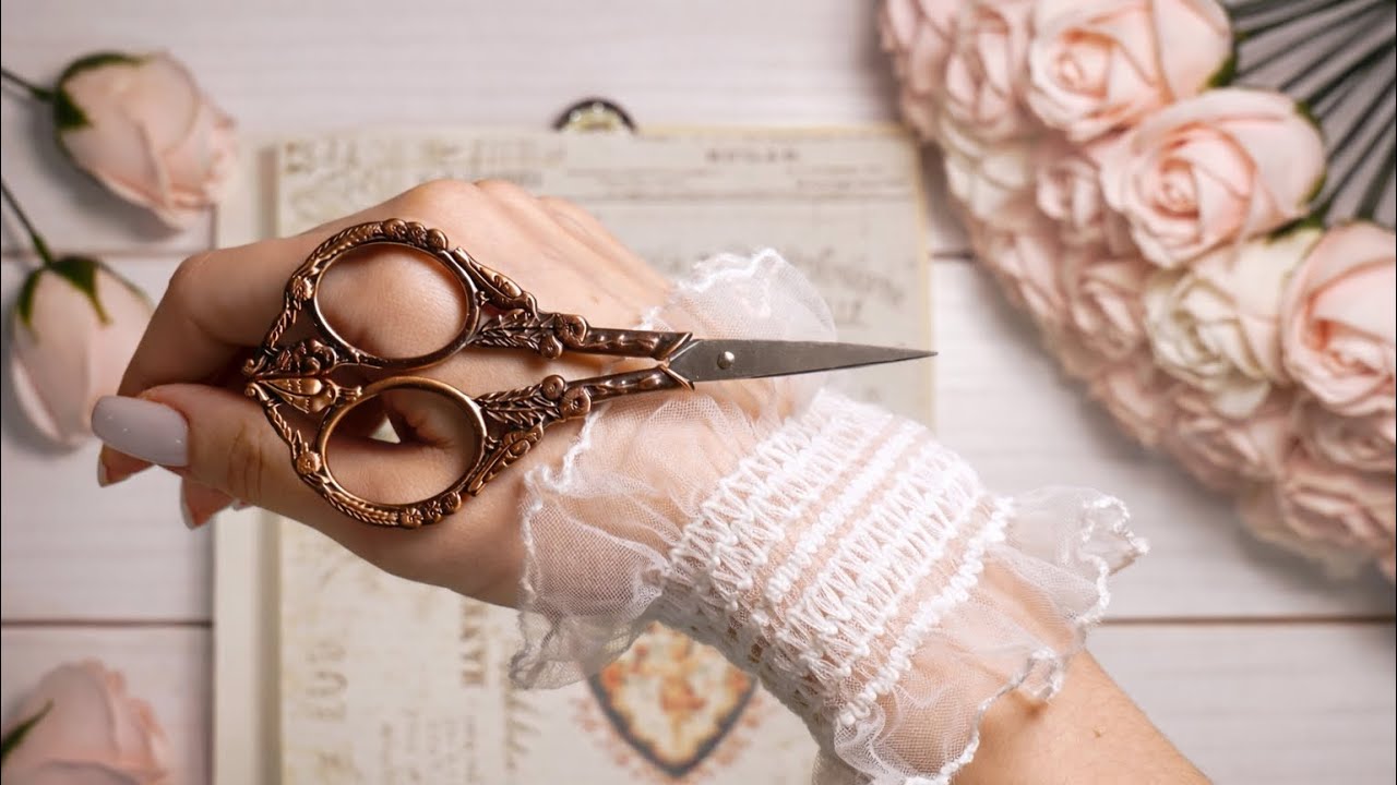 ASMR | Valentine’s Day Vintage Journaling 🌷| Soft Paper Sounds