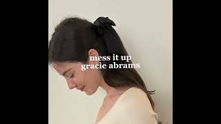 gracie abrams - mess it up (sped up) Resimi