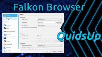 Successful look at Falkon KDE Snap Browser