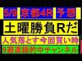 【3歳未勝利戦】5月9日 京都4レース 予想【平場予想/京都4R】