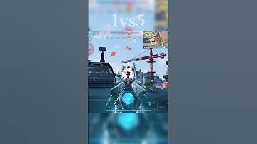 Crash site 1vs5 😎 in isolated CODM gameplay /