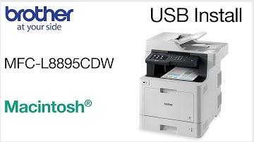 Installing MFCL8895CDW with a USB cable - Macintosh