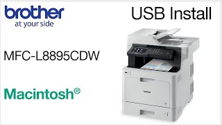 Installing MFCL8895CDW with a USB cable - Macintosh