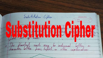 Substitution cipher|Substitution ciphers in cryptography|Substitution cipher example