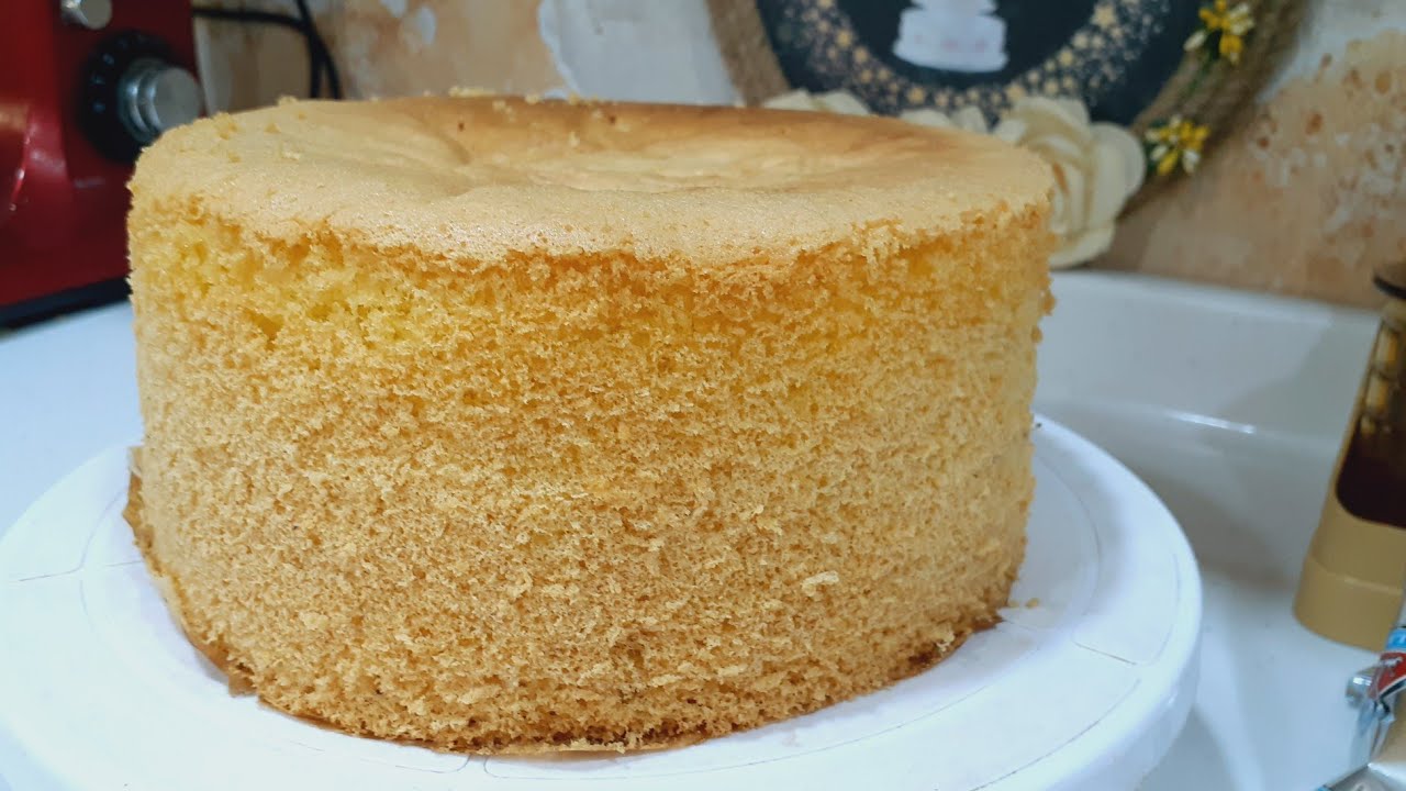 كيكه اسفنجة بدون محسن بدون فصل 🤗|سمسم للكيك