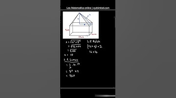 soal matematika luas permukaan gabungan limas dan balok #shorts #soalmatematika #limas #balok