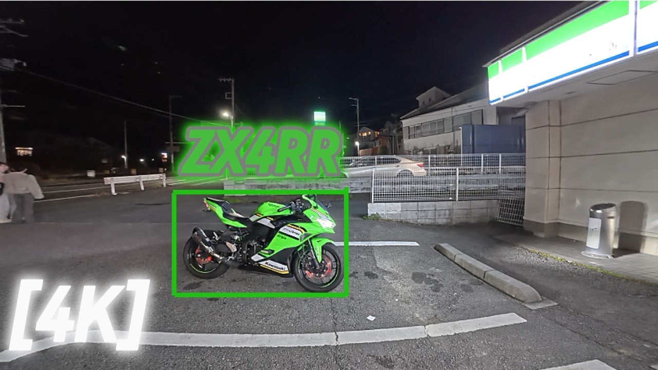 [4K] ZX4RR Kawasaki | Ep. 54 | Leaving FamilyMart | Night Ride