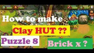 How to solve Puzzle 8 Clay Hut : Virtual Villagers Origins 2 VV2 screenshot 2