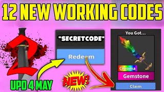 MAY! NEW⚠️ WORKING MM2 CODES IN MAY 2024 - ROBLOX MURDER MYSTERY CODES 2024