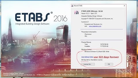 How to Install and crack ETABS 2016 V16.2.1  use 322days or forever
